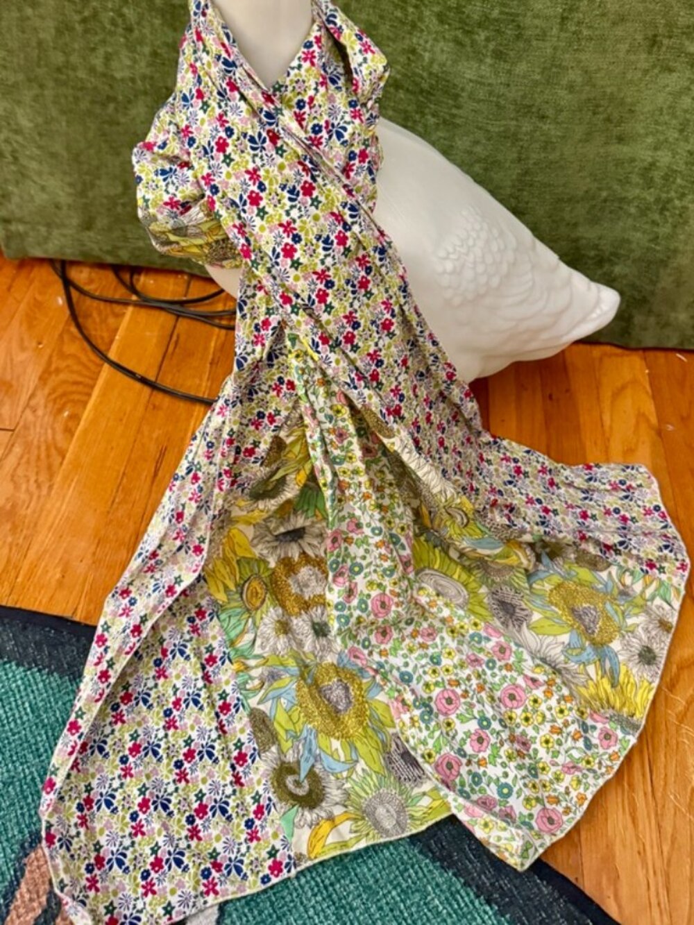 Liberty of London for Target Floral Scarf Sunflower Ditsy 40x20